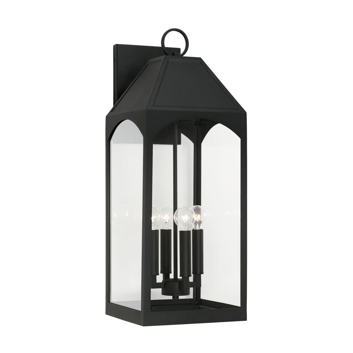 Chester Outdoor Wall Light, Large 23" Black