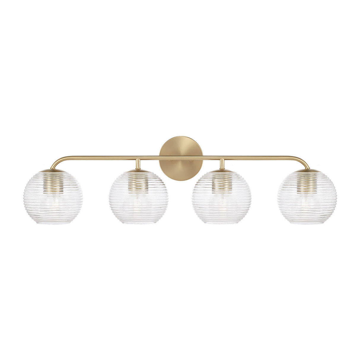 Ori 4 Light Vanity, Matte Brass