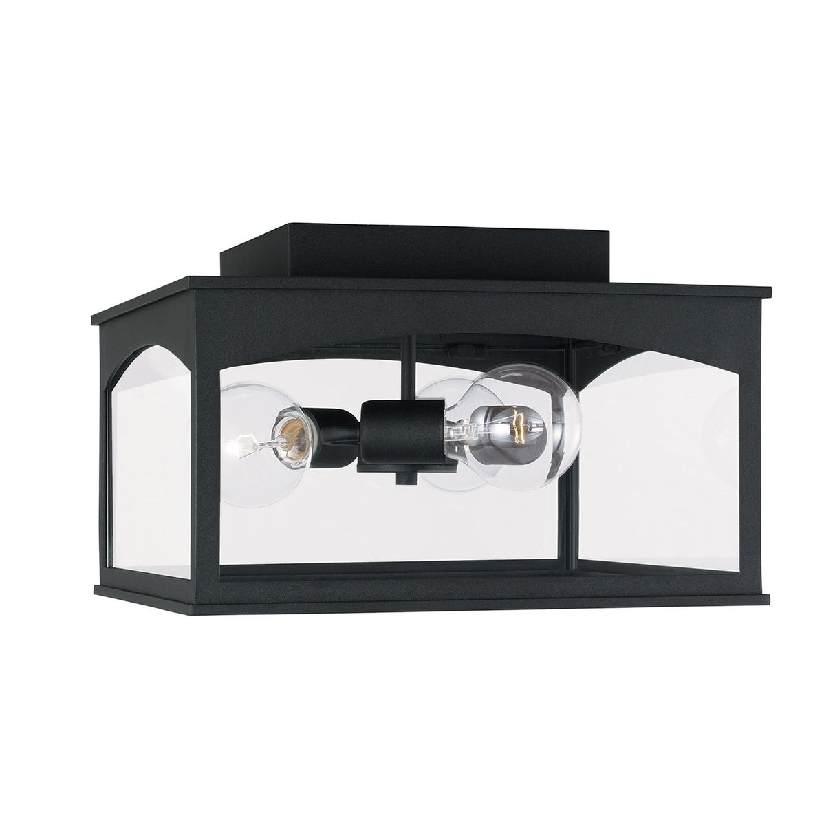 Chester Outdoor Flush Mount, Black