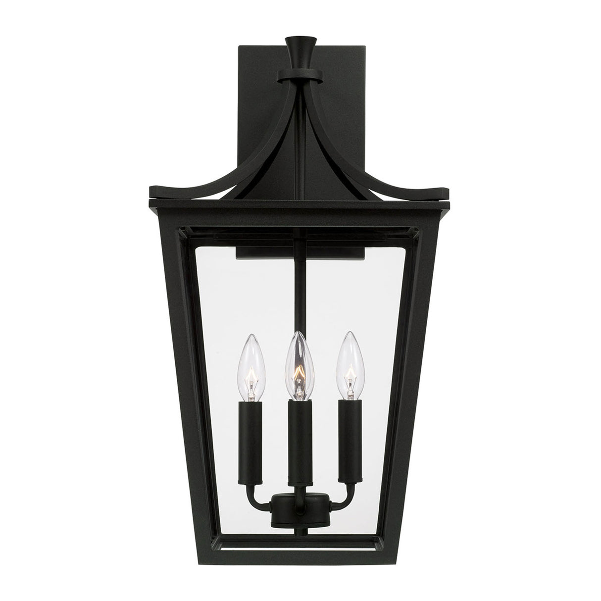 Ellery Outdoor Wall Light, Large 23" Black
