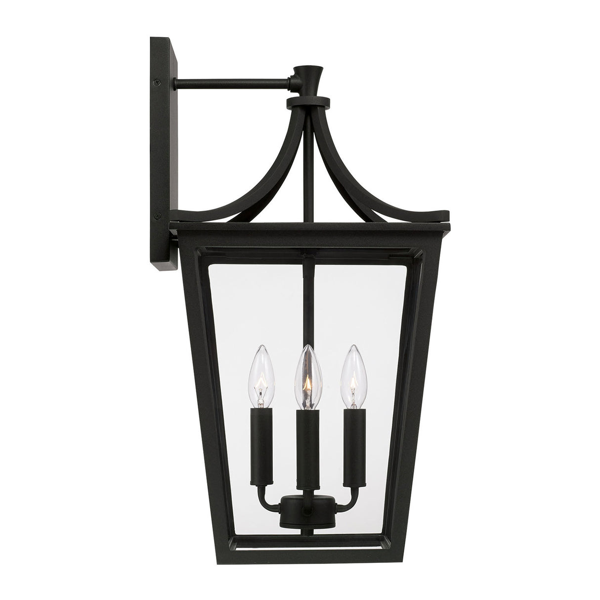 Ellery Outdoor Wall Light, Large 23" Black