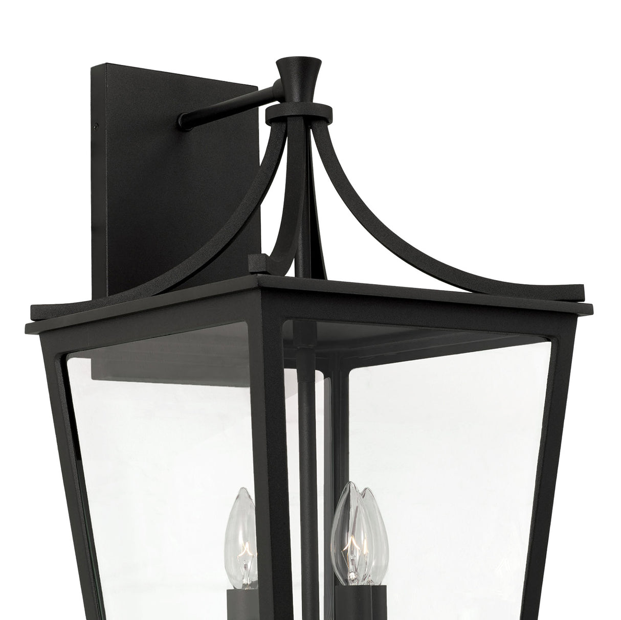 Ellery Outdoor Wall Light, Large 23" Black