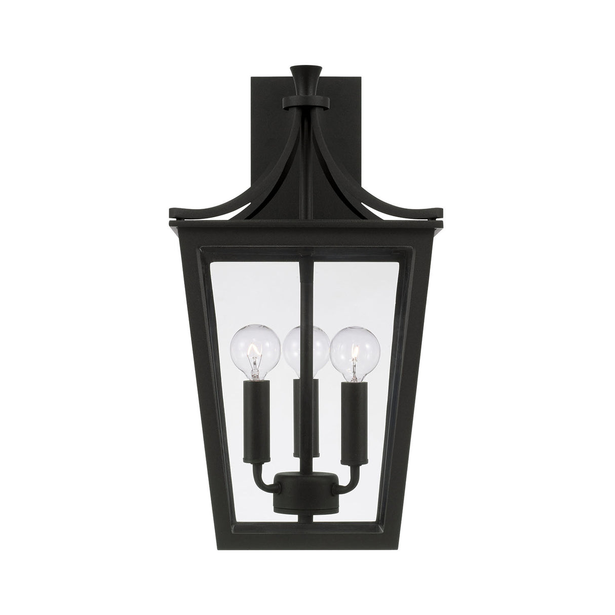 Ellery Outdoor Wall Light, Medium 19" Black