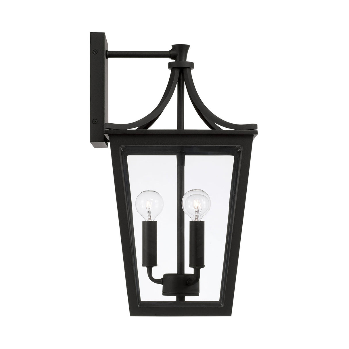 Ellery Outdoor Wall Light, Medium 19" Black
