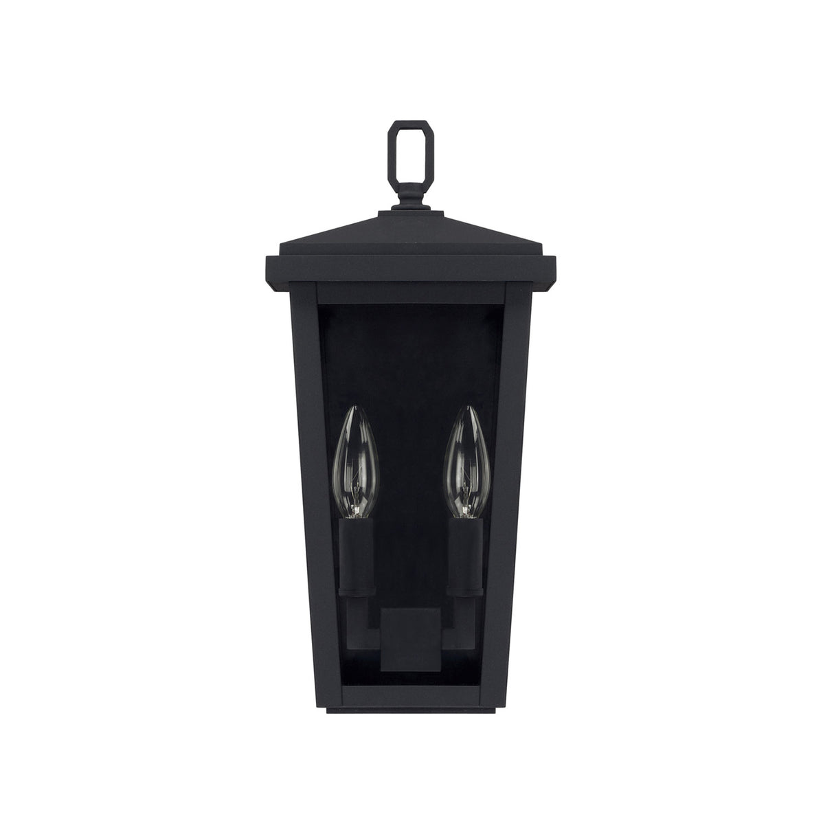 Leighton Outdoor Wall Light, Small 15" Black