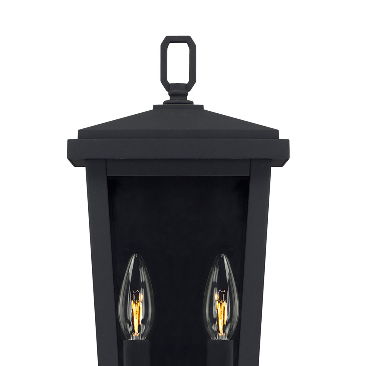 Leighton Outdoor Wall Light, Small 15" Black