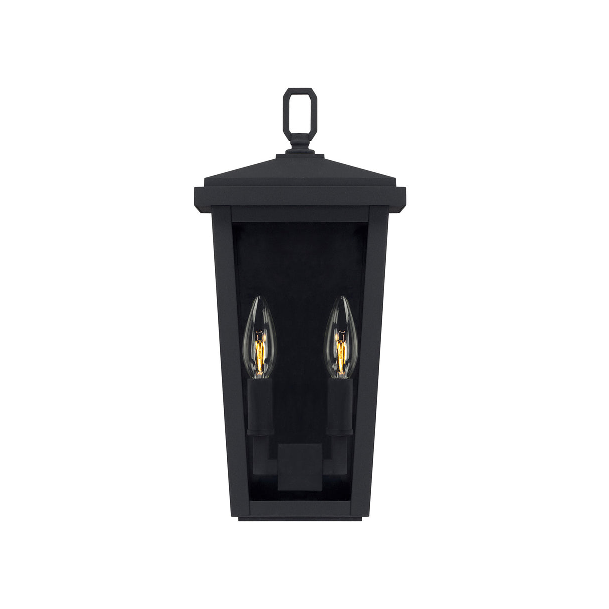 Leighton Outdoor Wall Light, Small 15" Black