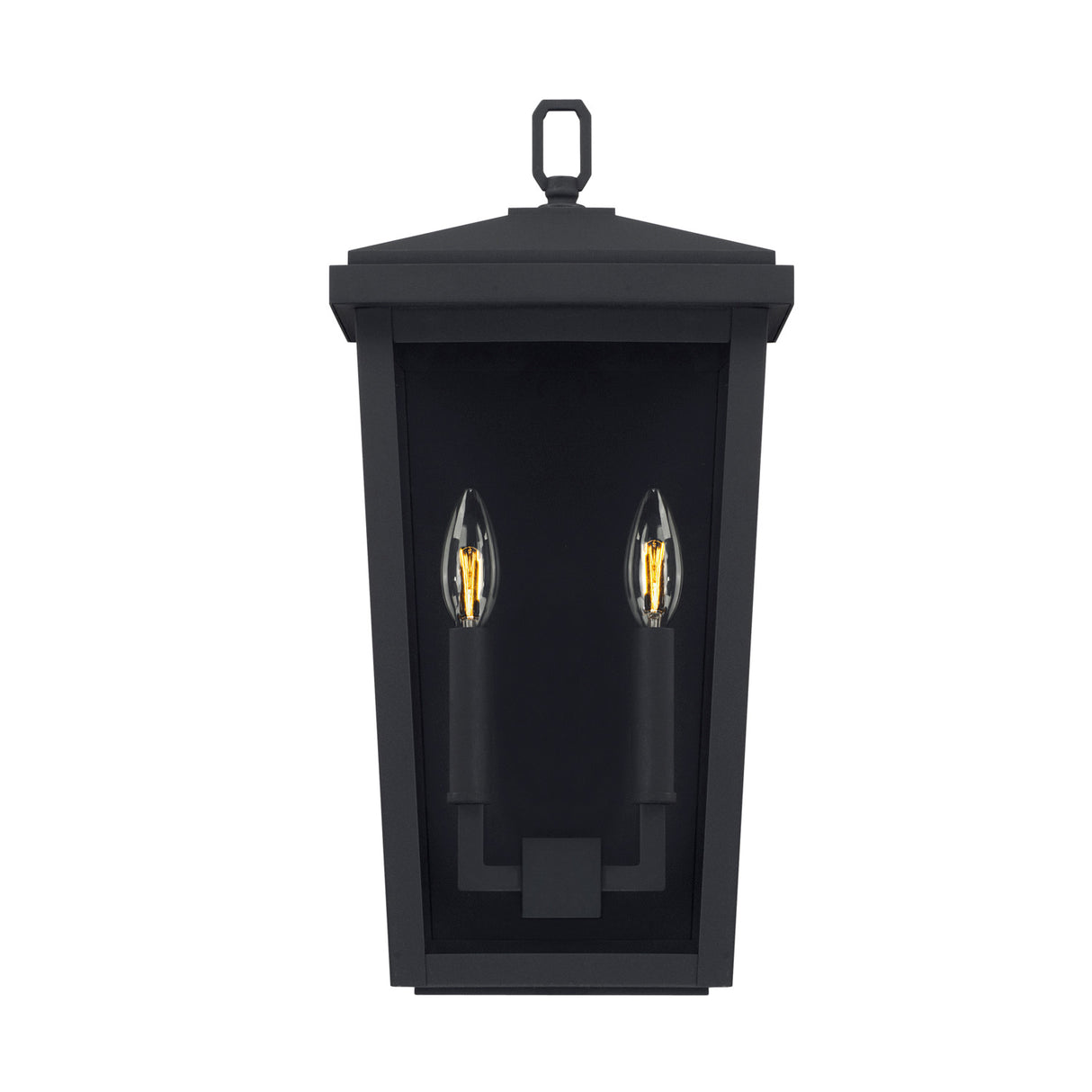 Leighton Outdoor Wall Light, Medium 18" Black