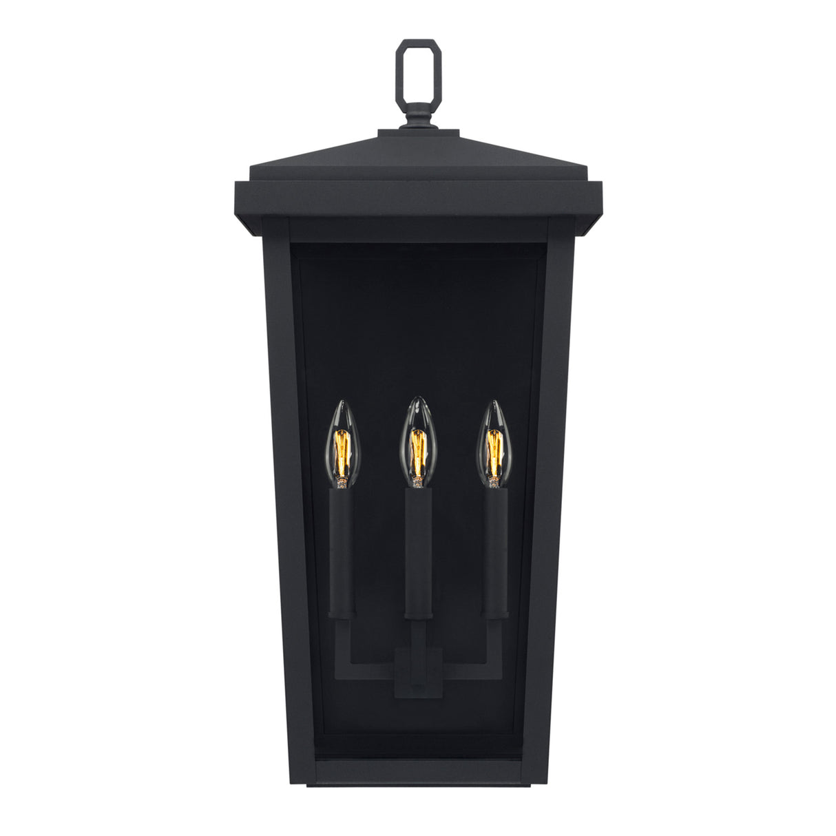 Leighton Outdoor Wall Light, Large 24" Black