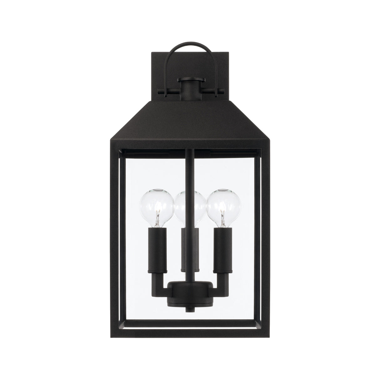 Porter Outdoor Wall Light, Small 16" Black