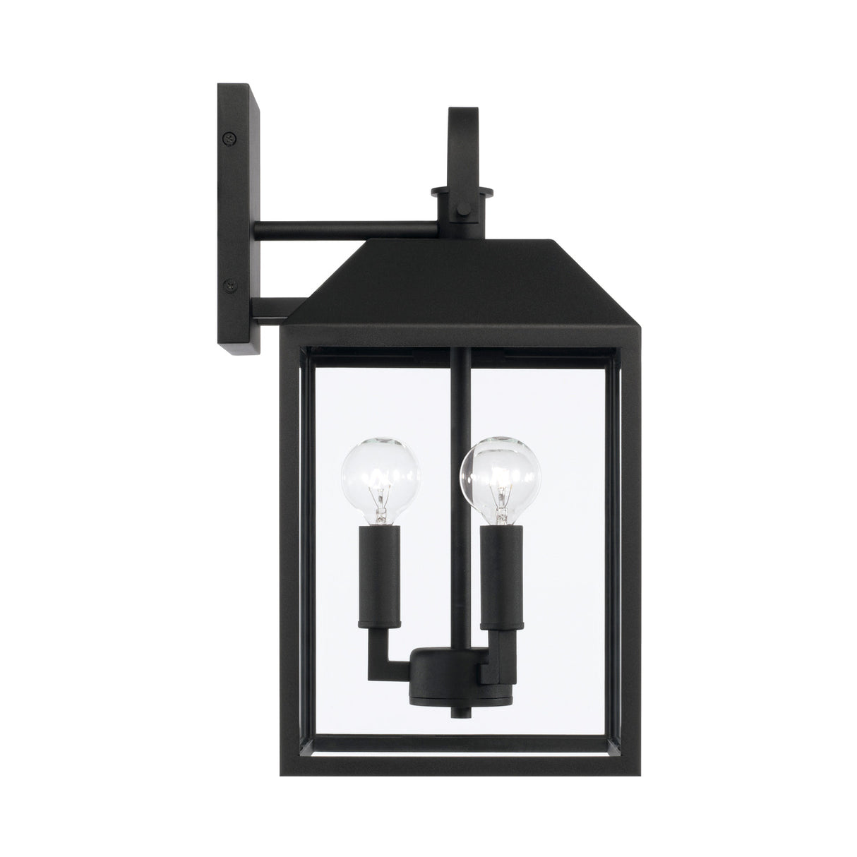 Porter Outdoor Wall Light, Small 16" Black