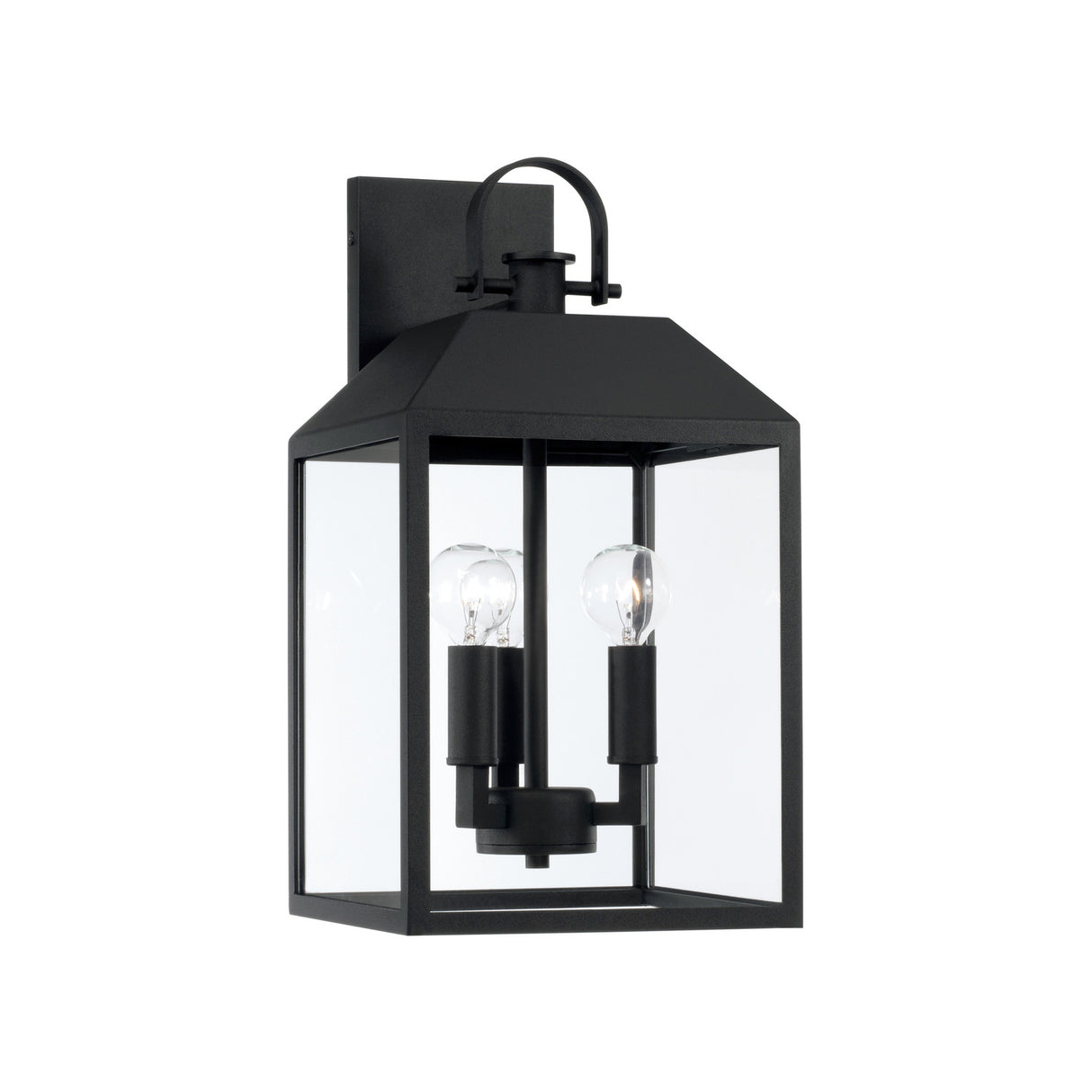 Porter Outdoor Wall Light, Small 16" Black