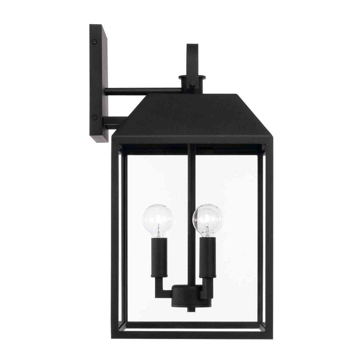 Porter Outdoor Wall Light, Medium 19" Black