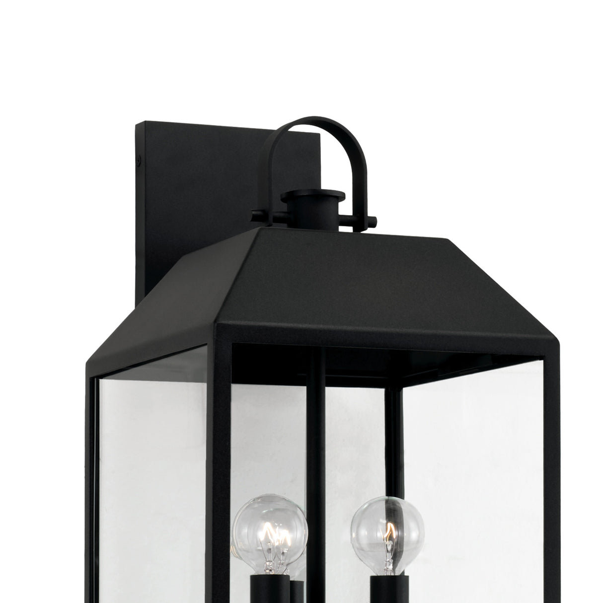 Porter Outdoor Wall Light, Medium 19" Black