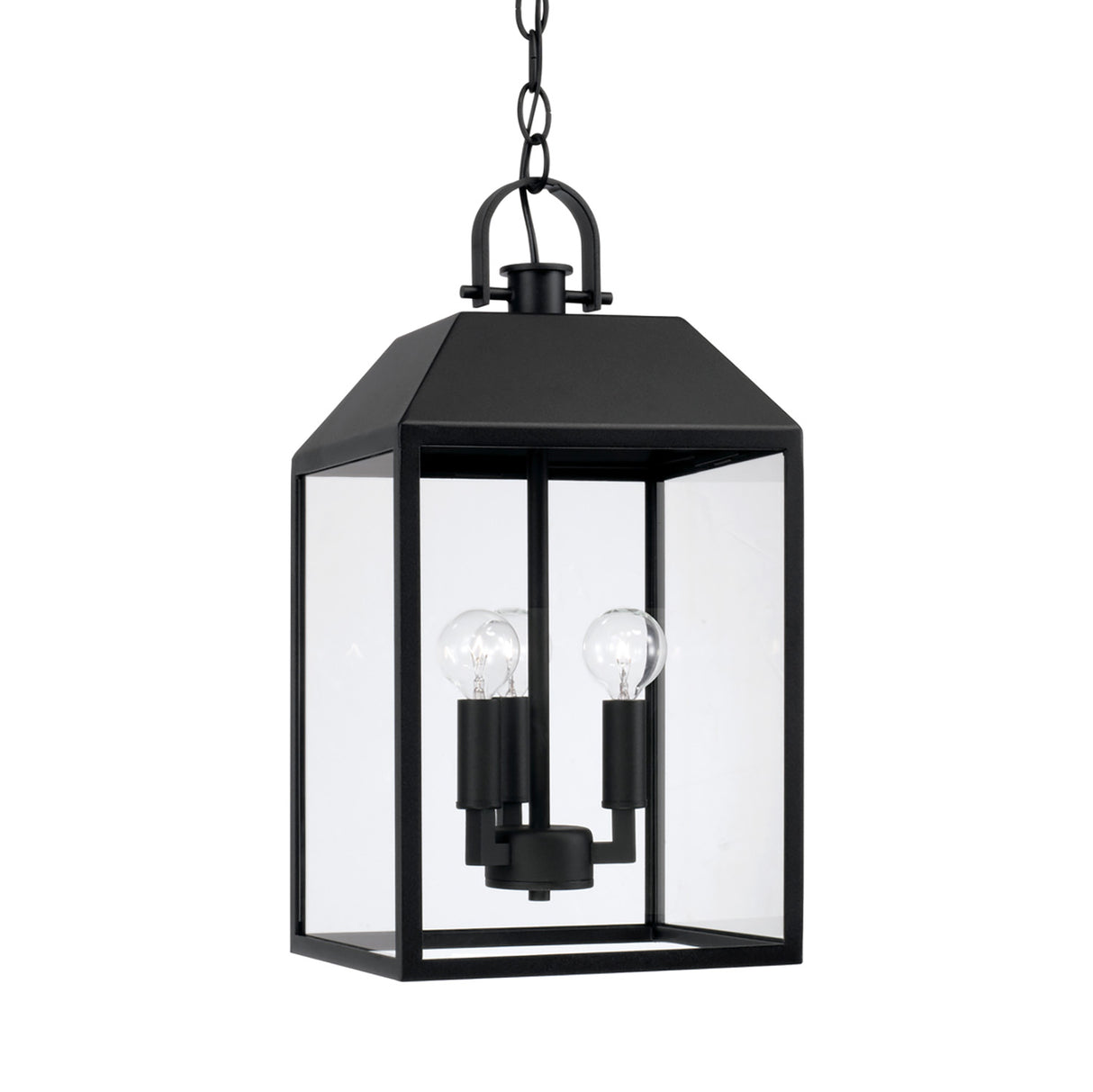 Porter Outdoor Hanging Light, Black