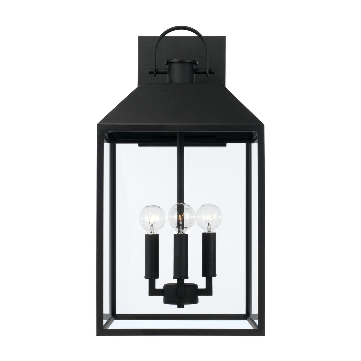 Porter Outdoor Wall Light, Large 22" Black