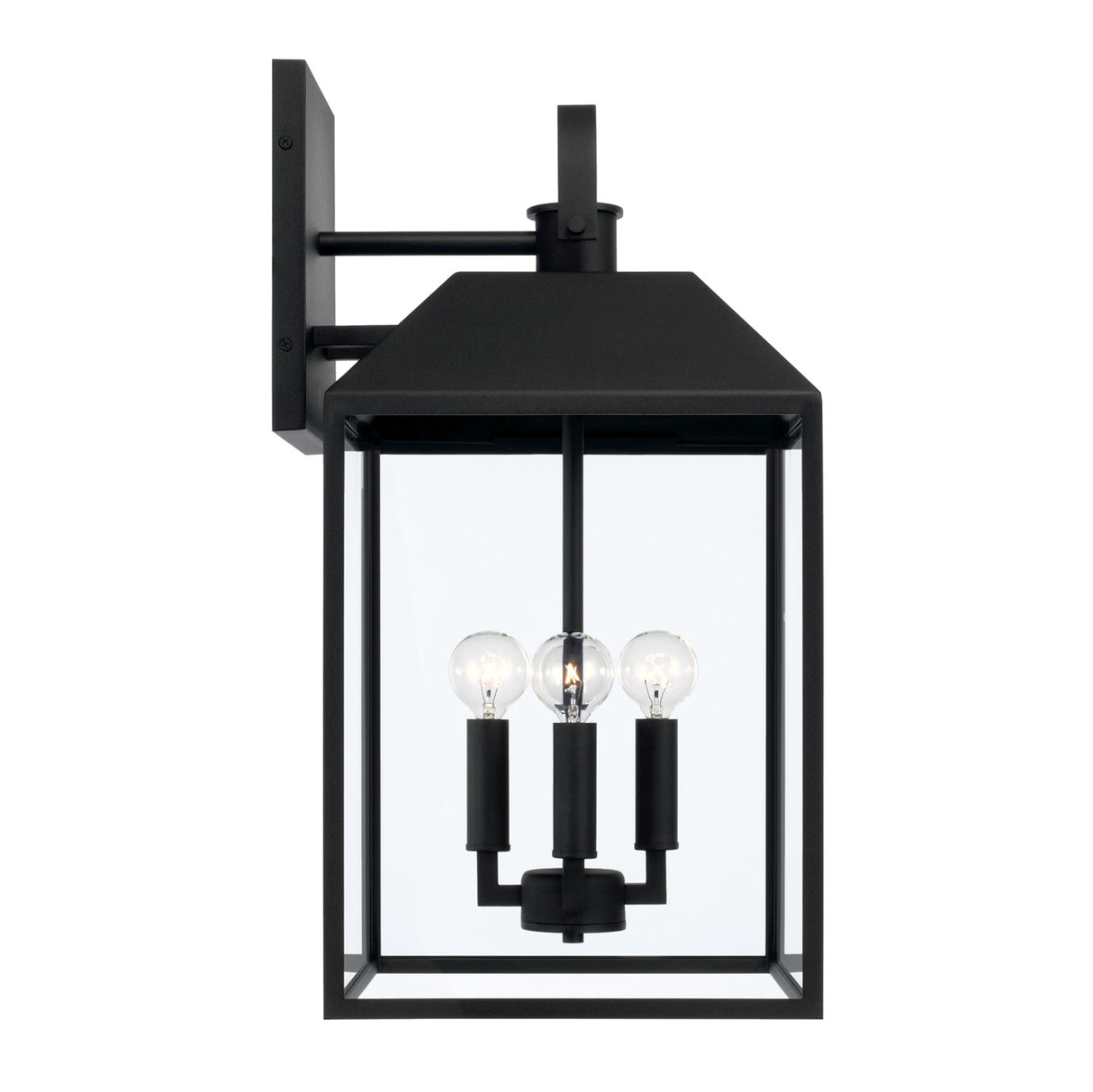 Porter Outdoor Wall Light, Large 22" Black