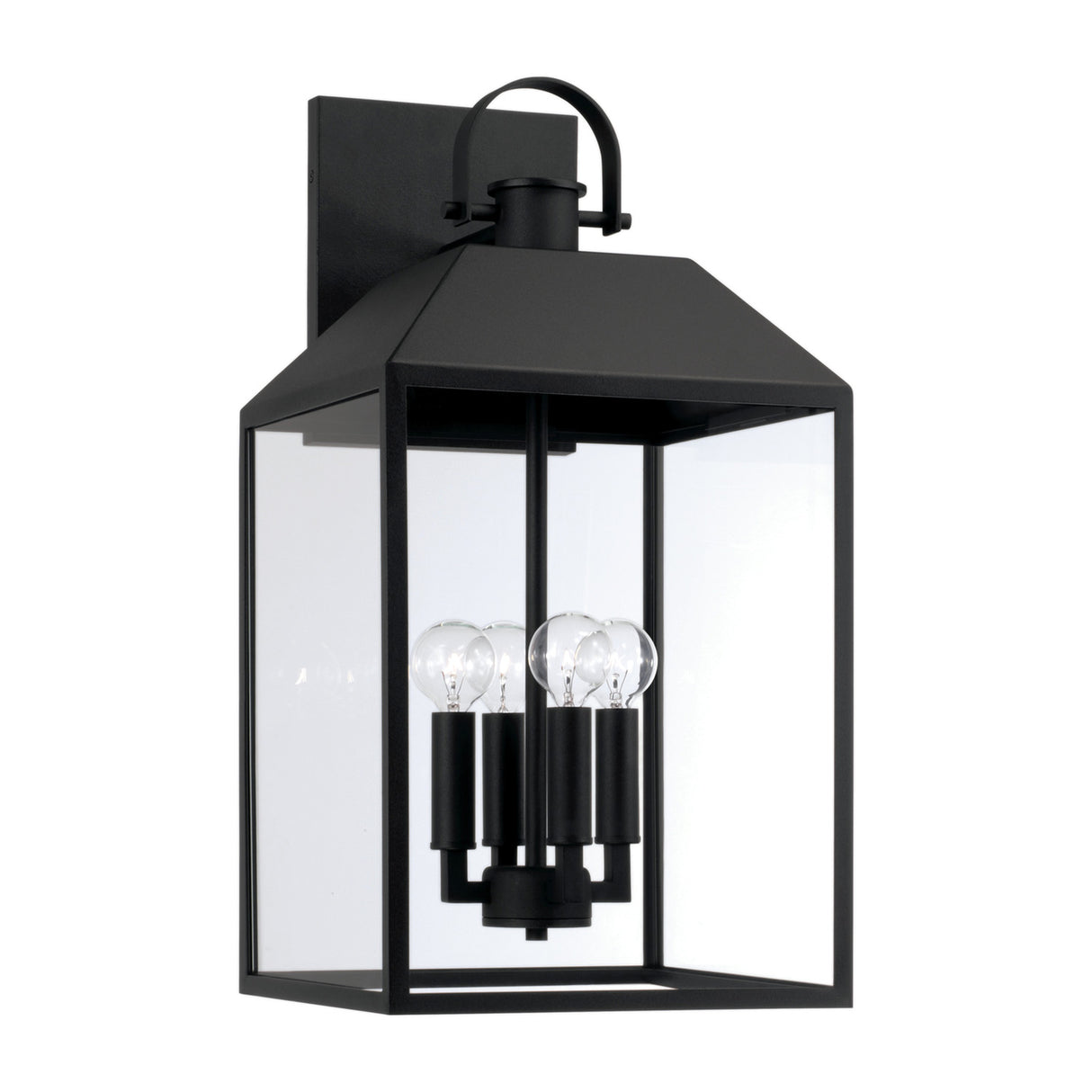 Porter Outdoor Wall Light, Large 22" Black
