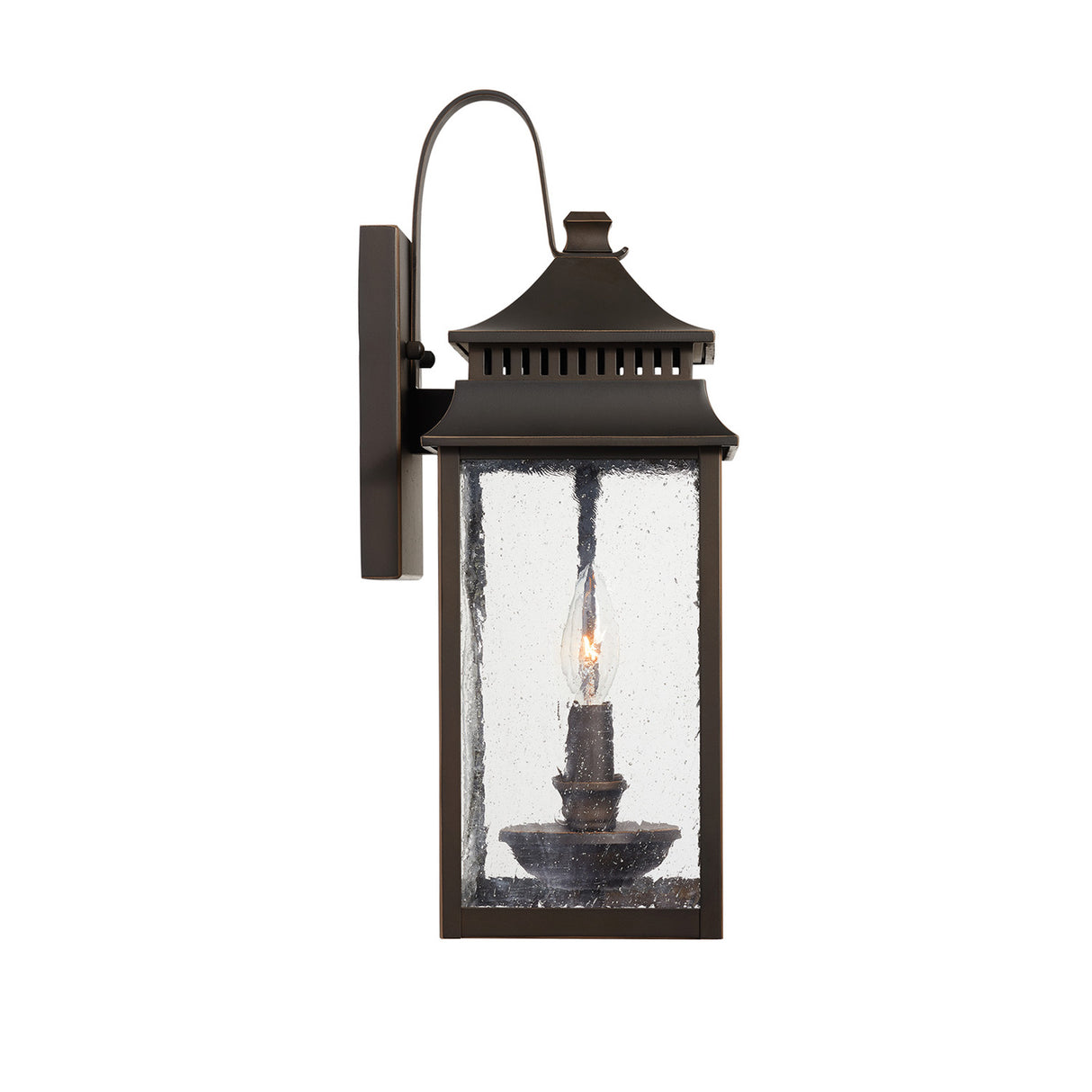 Hanover Outdoor Wall Light, Medium 18" Oiled Bronze