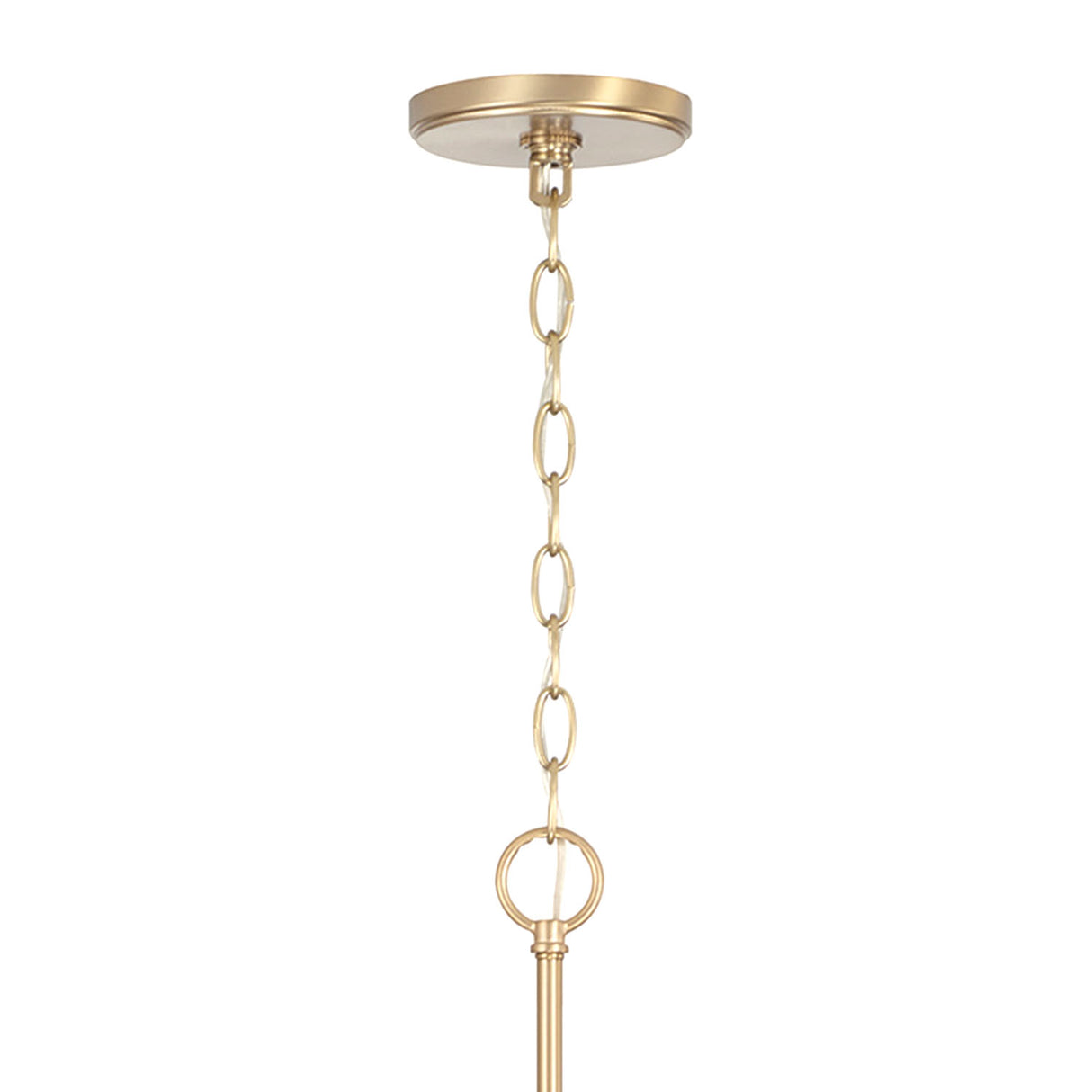 Oriana 6 Light Chandelier 40", Matte Brass