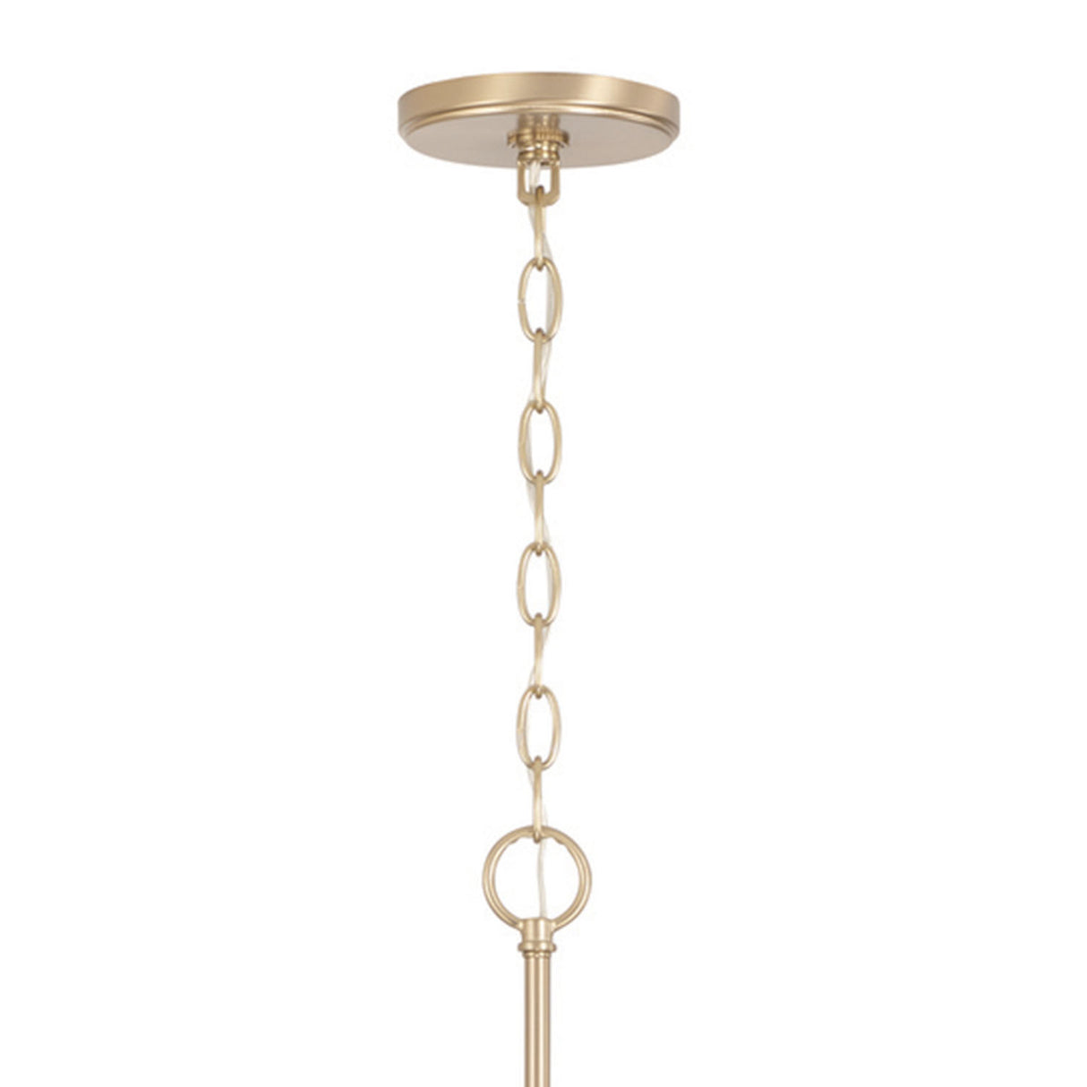 Oriana 8 Light Chandelier 52", Matte Brass