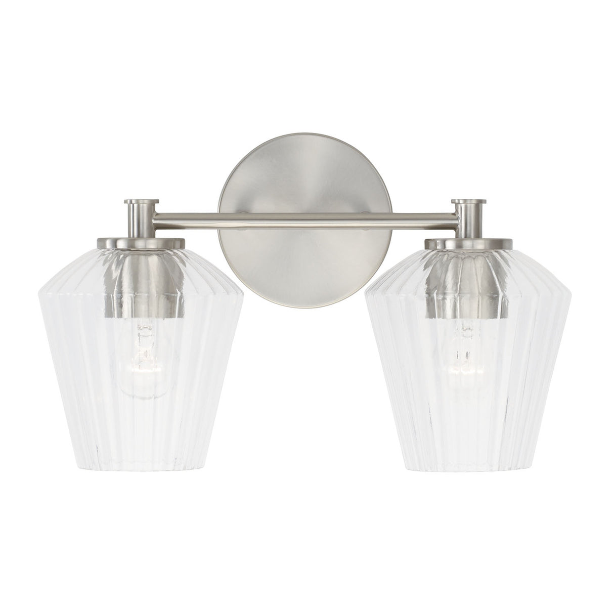 Sariel 2 Light Vanity, Brushed Nickel