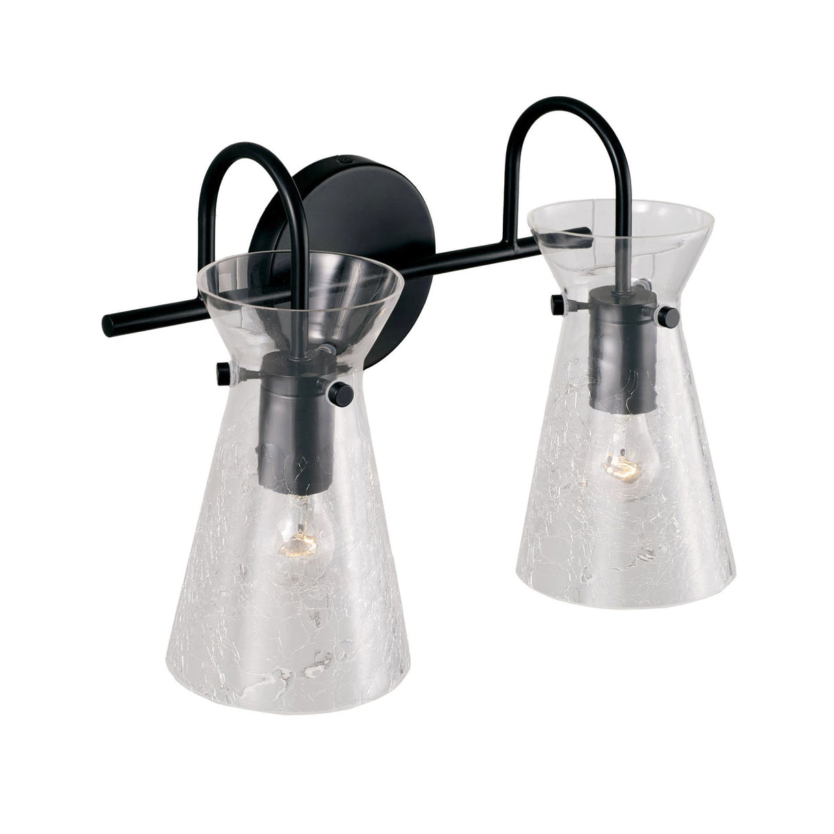 Aries 2 Light Vanity, Matte Black
