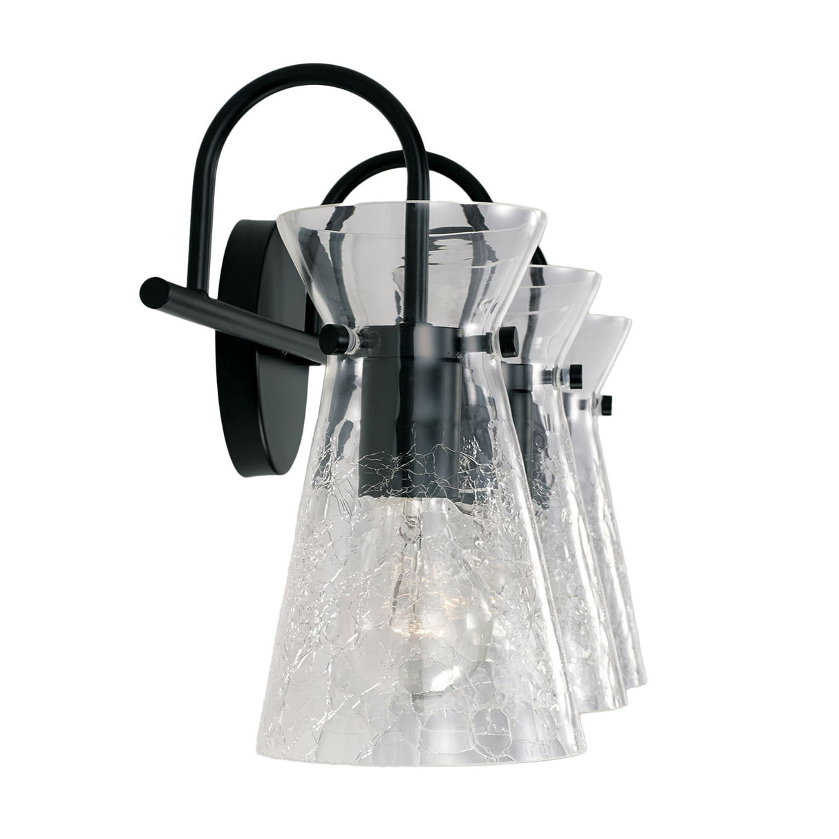 Aries 3 Light Vanity, Matte Black