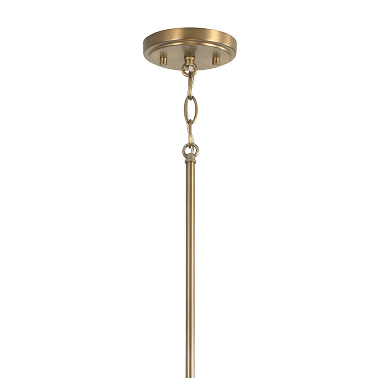 Avin Pendant 15", White and Aged Brass