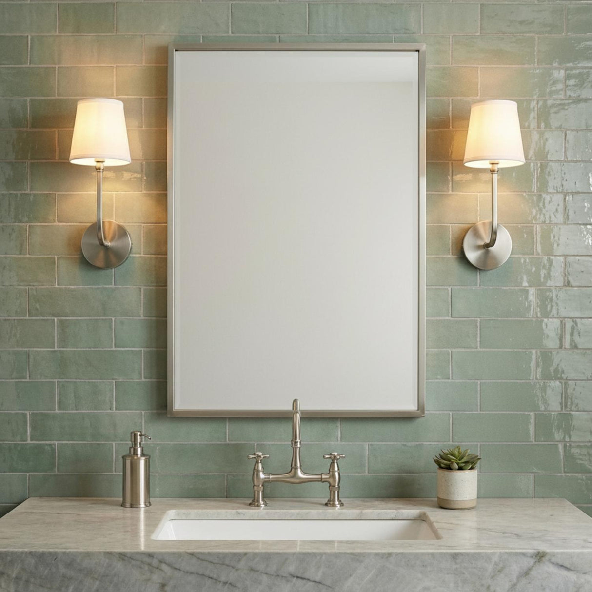 Elowen Wall Sconce 17", Brushed Nickel