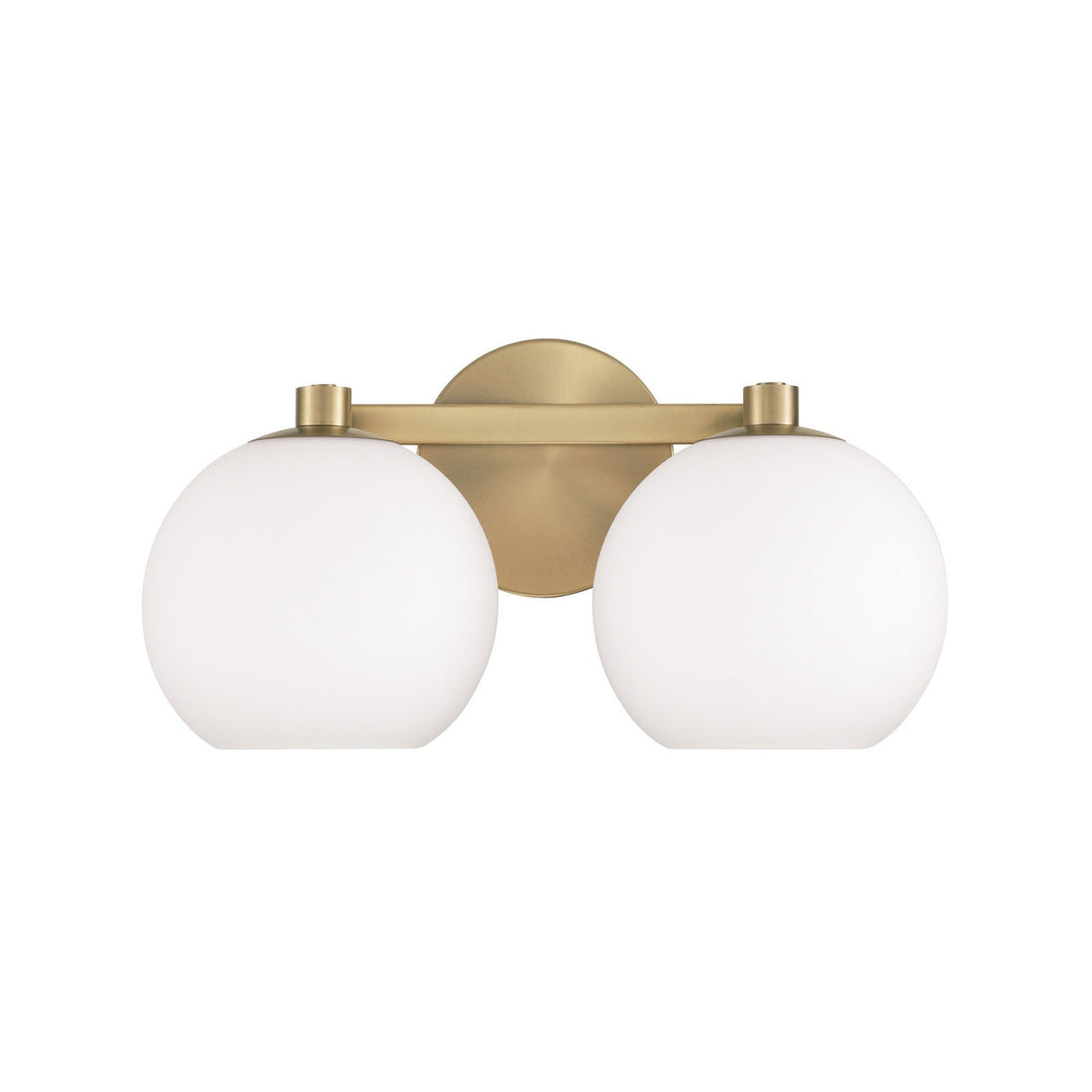 Enid 2 Light Vanity, Aged Brass