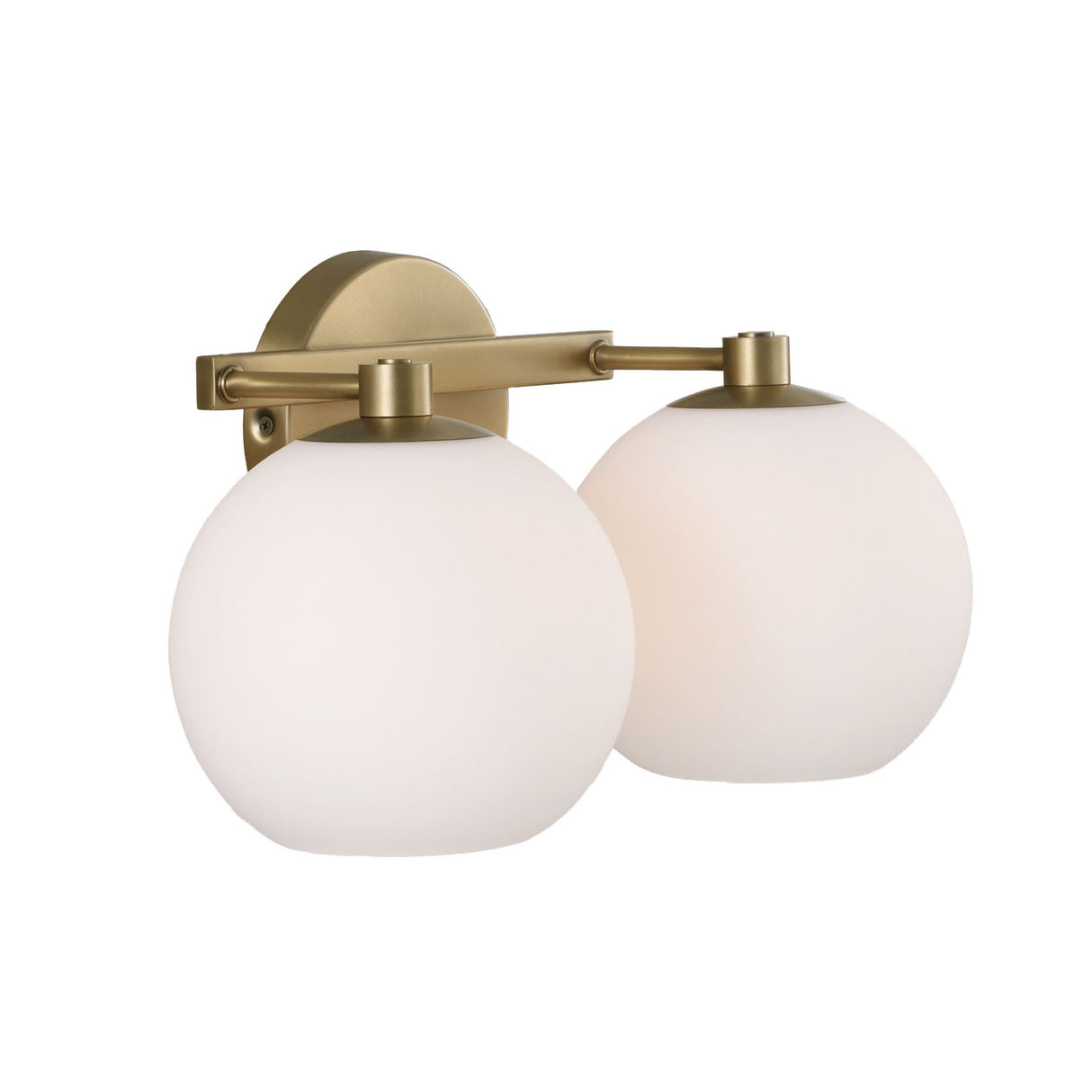 Enid 2 Light Vanity, Aged Brass
