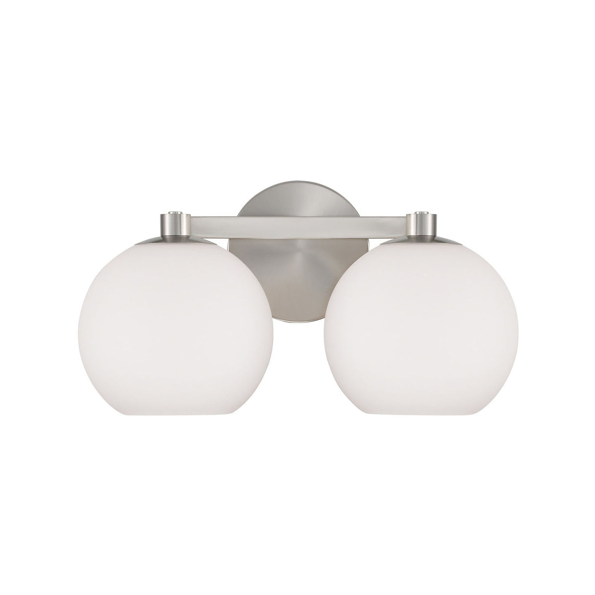Enid 2 Light Vanity, Brushed Nickel