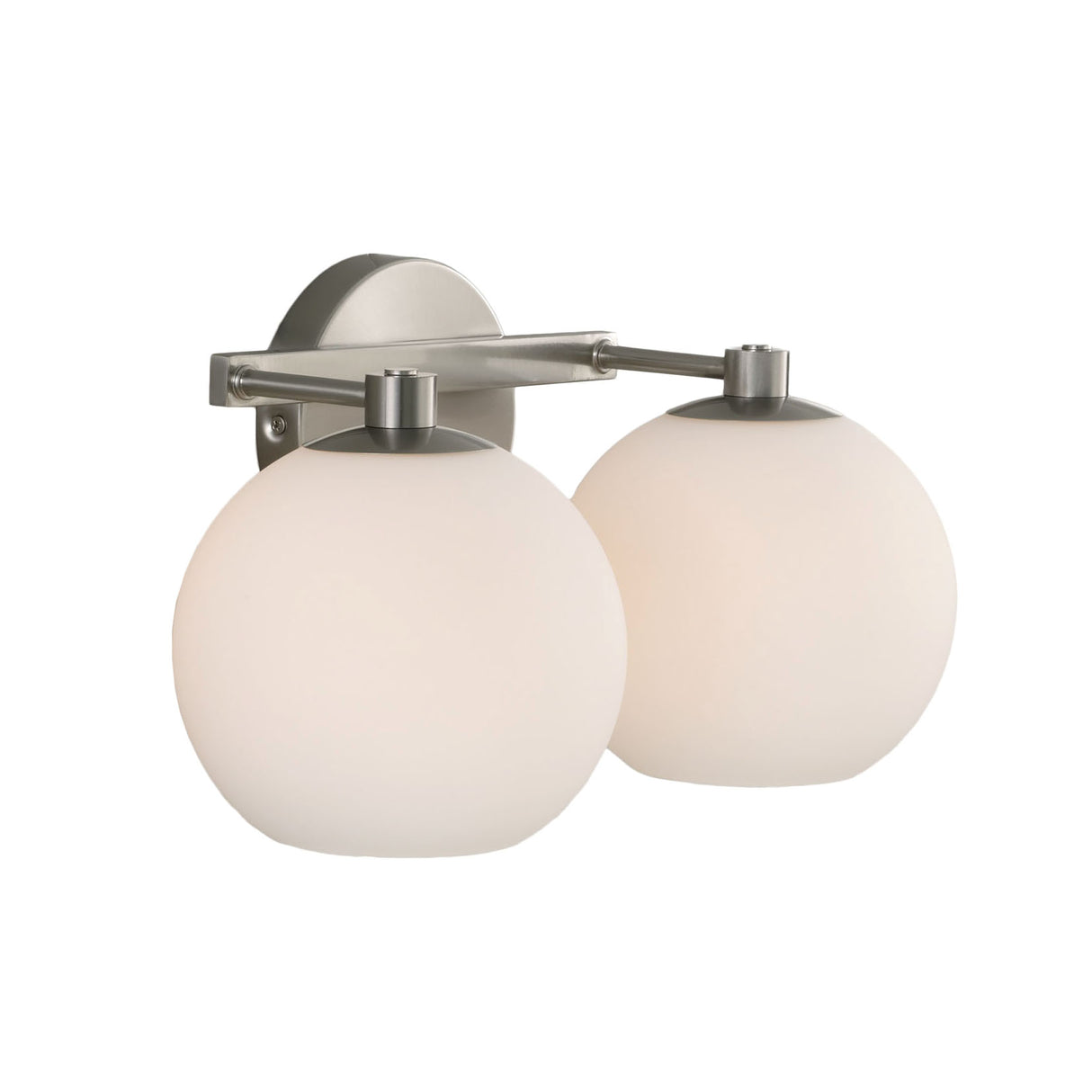 Enid 2 Light Vanity, Brushed Nickel