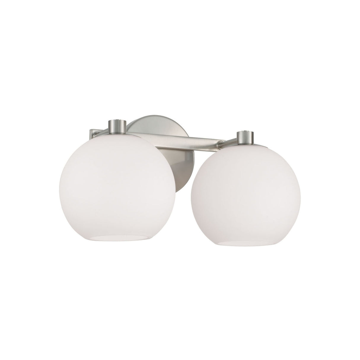Enid 2 Light Vanity, Brushed Nickel