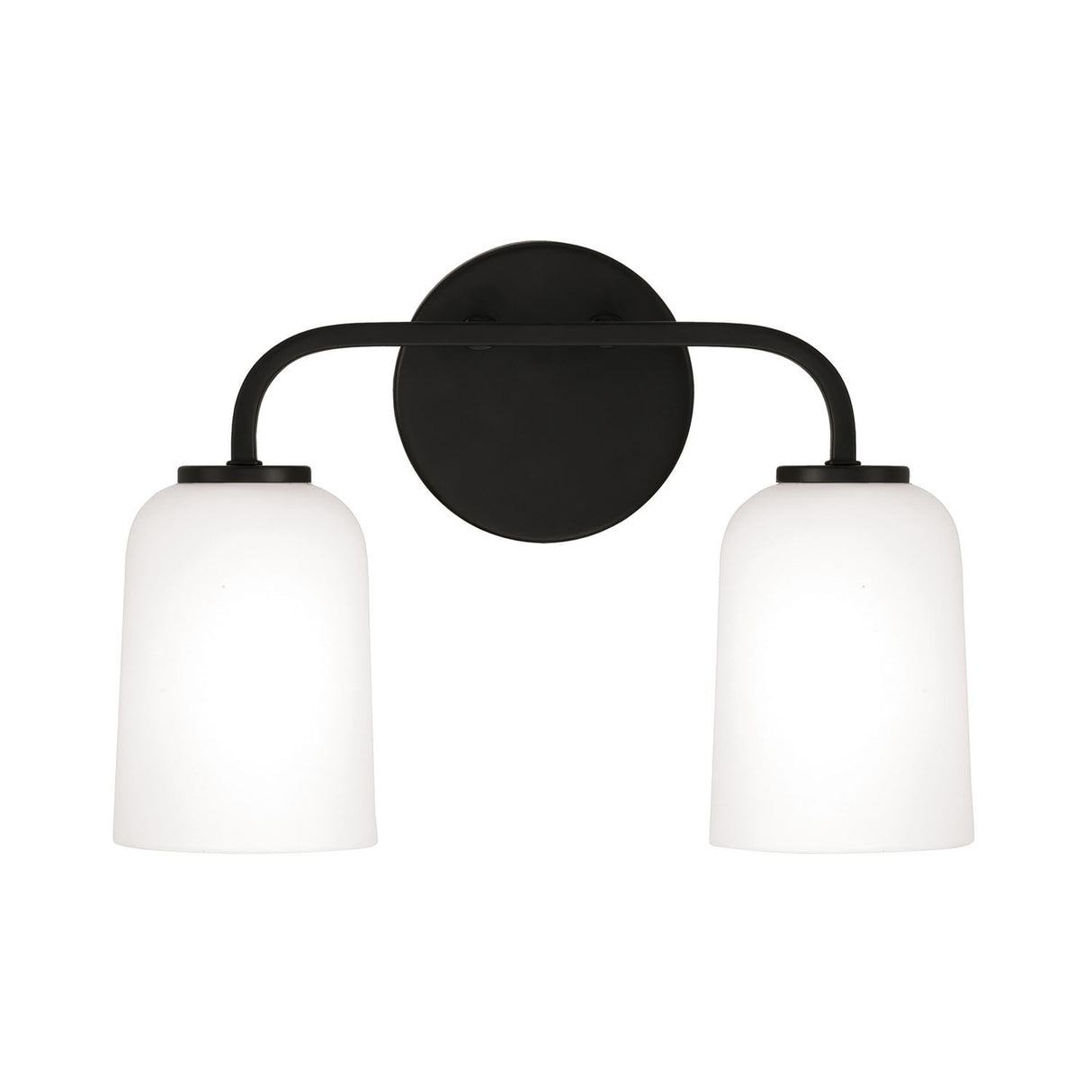 Elira 2 Light Vanity, Matte Black