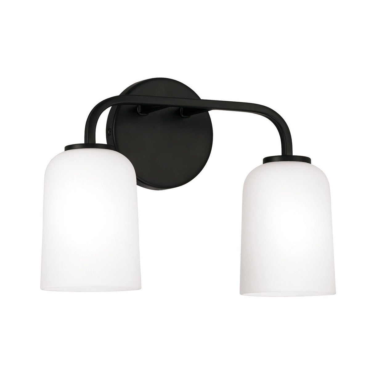 Elira 2 Light Vanity, Matte Black