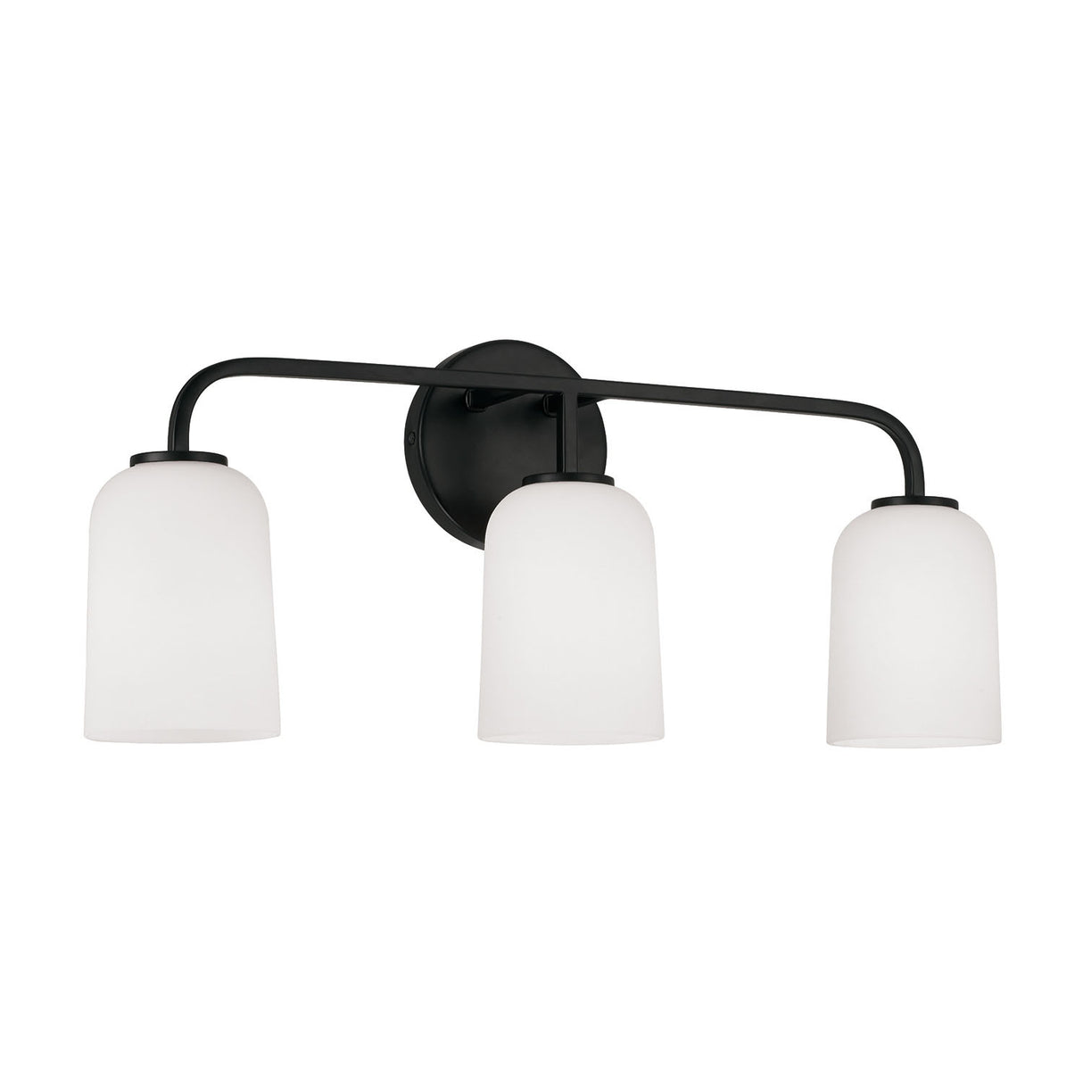 Elira 3 Light Vanity, Matte Black