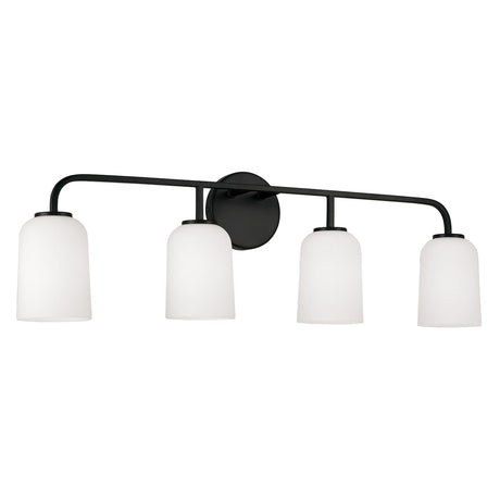Elira 4 Light Vanity, Matte Black