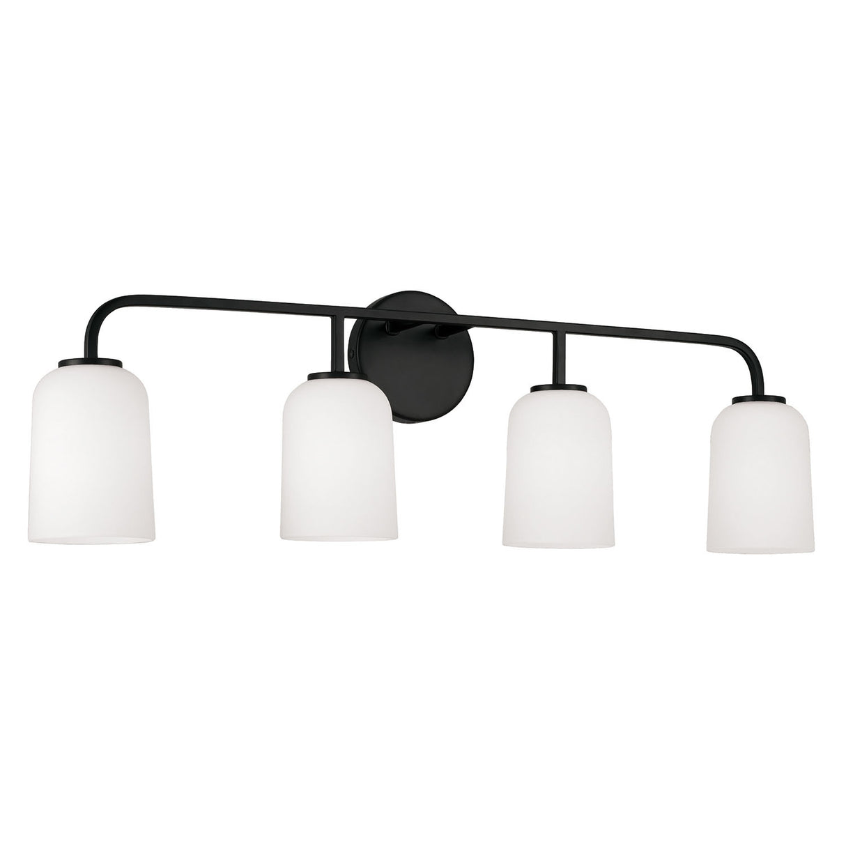 Elira 4 Light Vanity, Matte Black