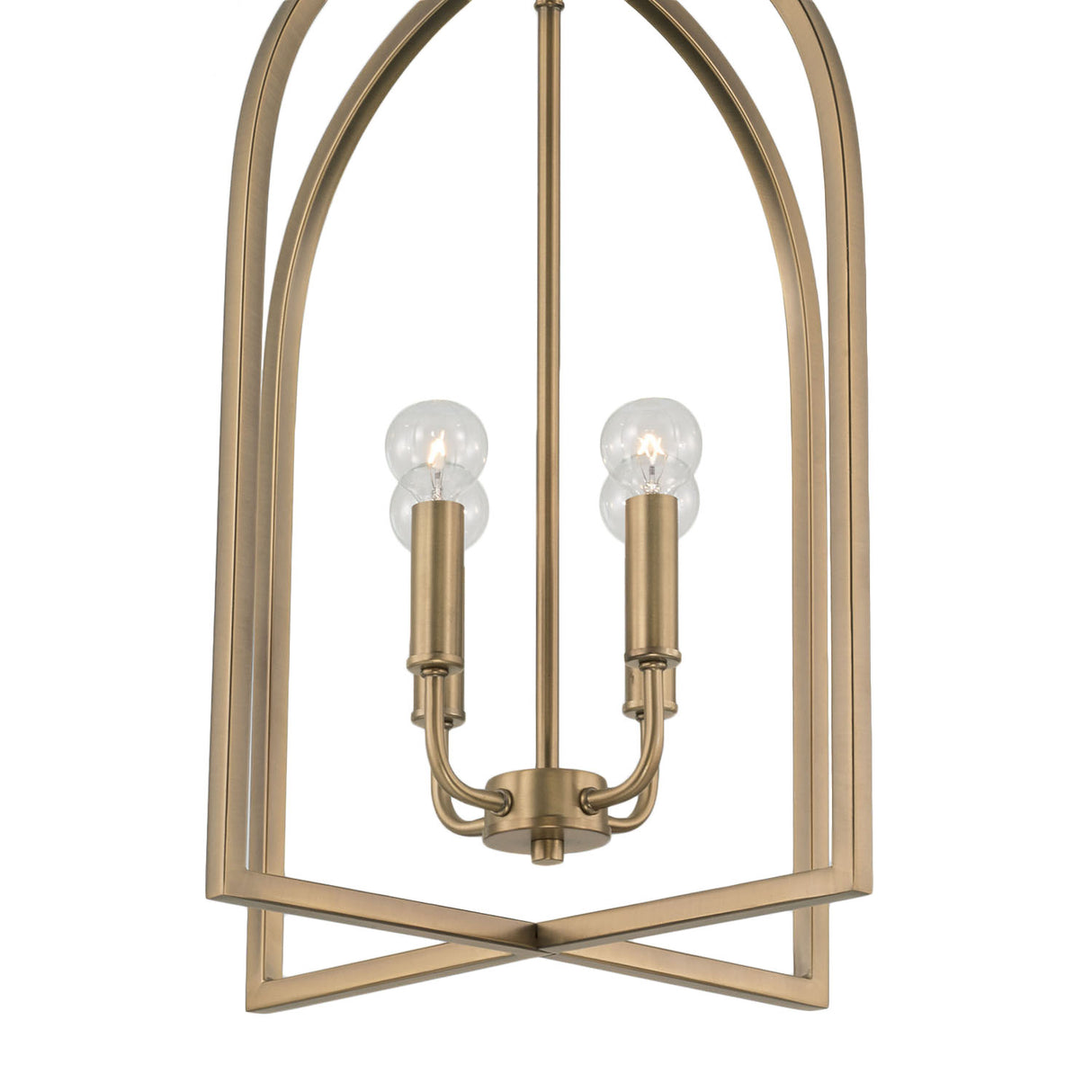 Elira Lantern Pendant 16", Aged Brass