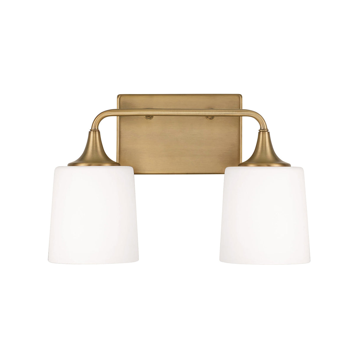 Harper 2 Light Vanity, Aged Brass