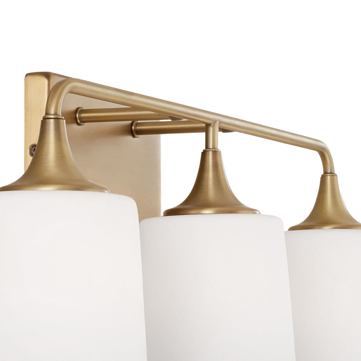 Harper 3 Light Vanity, Aged Brass