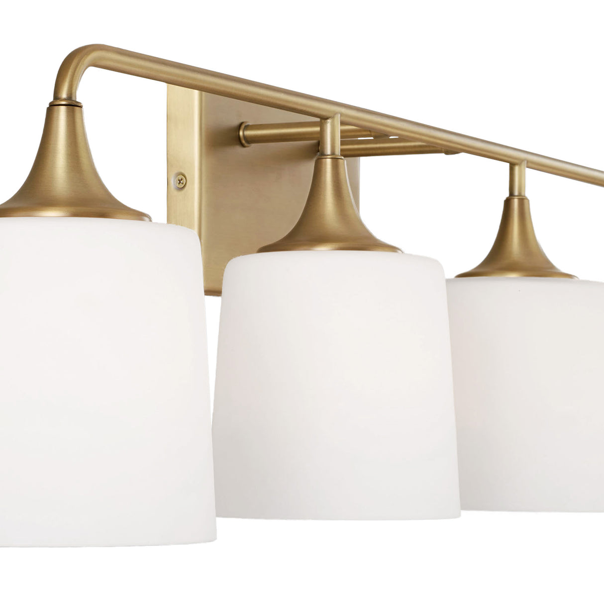 Harper 4 Light Vanity, Aged Brass