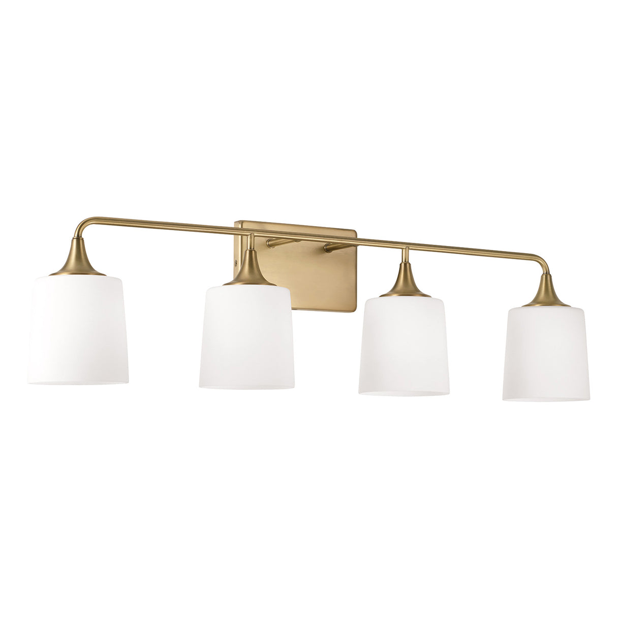 Harper 4 Light Vanity, Aged Brass