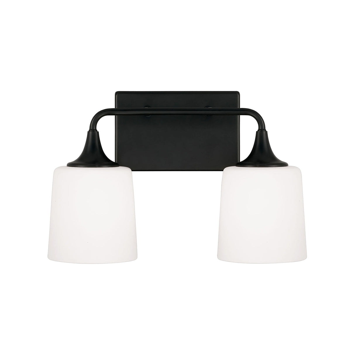 Harper 2 Light Vanity, Matte Black