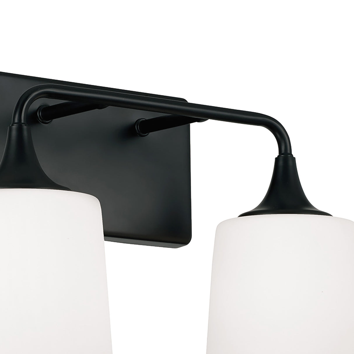 Harper 2 Light Vanity, Matte Black