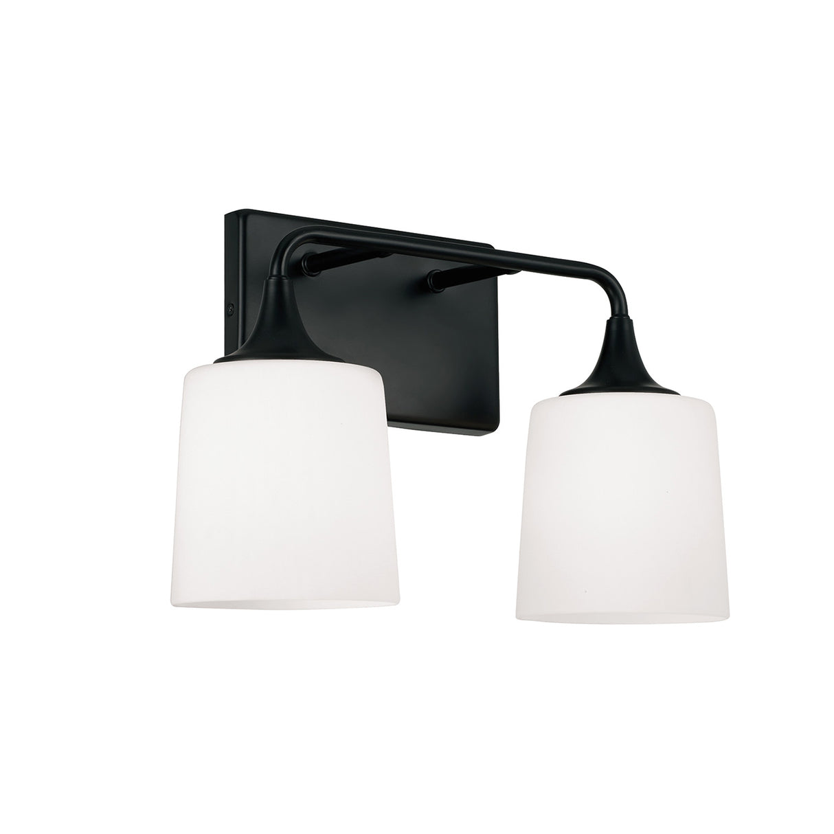 Harper 2 Light Vanity, Matte Black