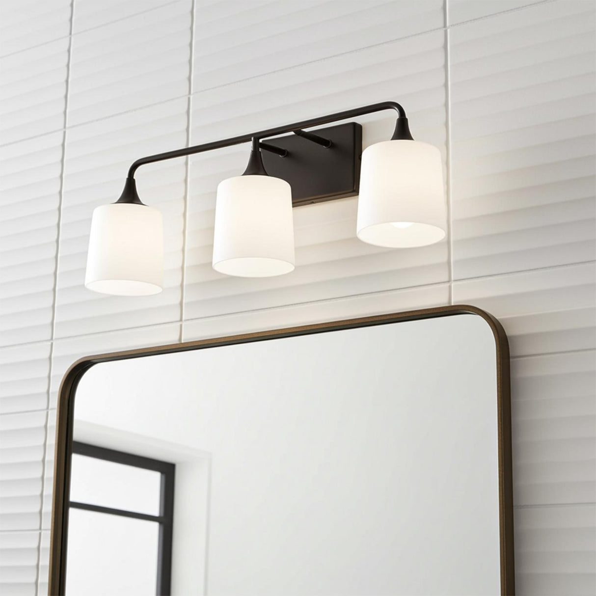 Harper 3 Light Vanity, Matte Black
