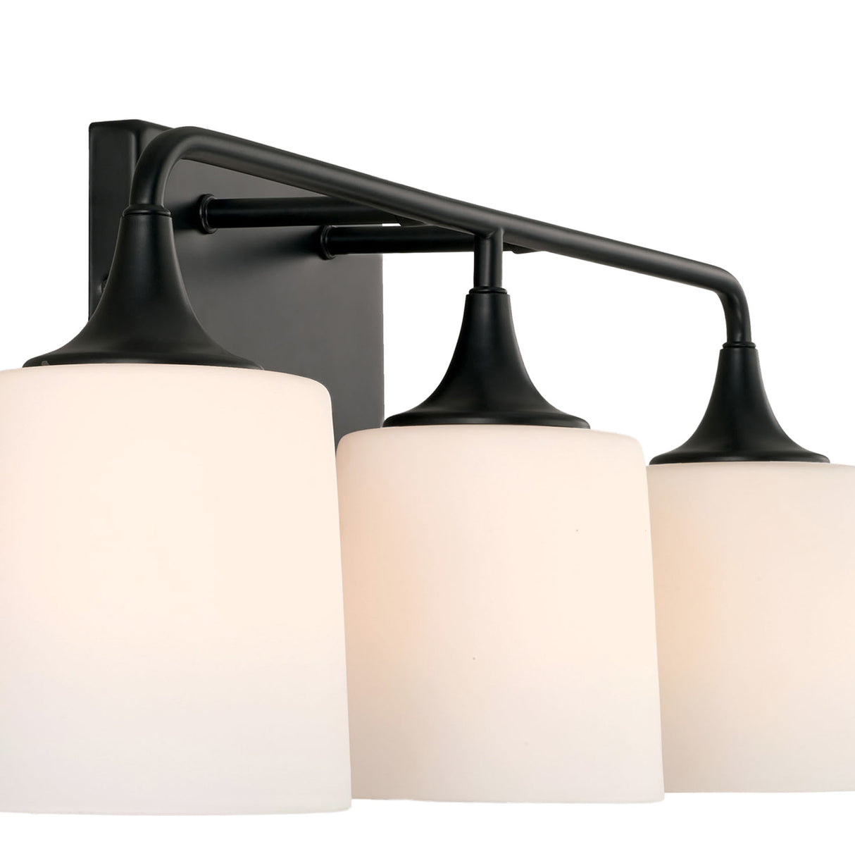 Harper 3 Light Vanity, Matte Black